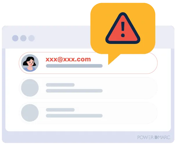 送信者名フィールドと名前が一致しないメール