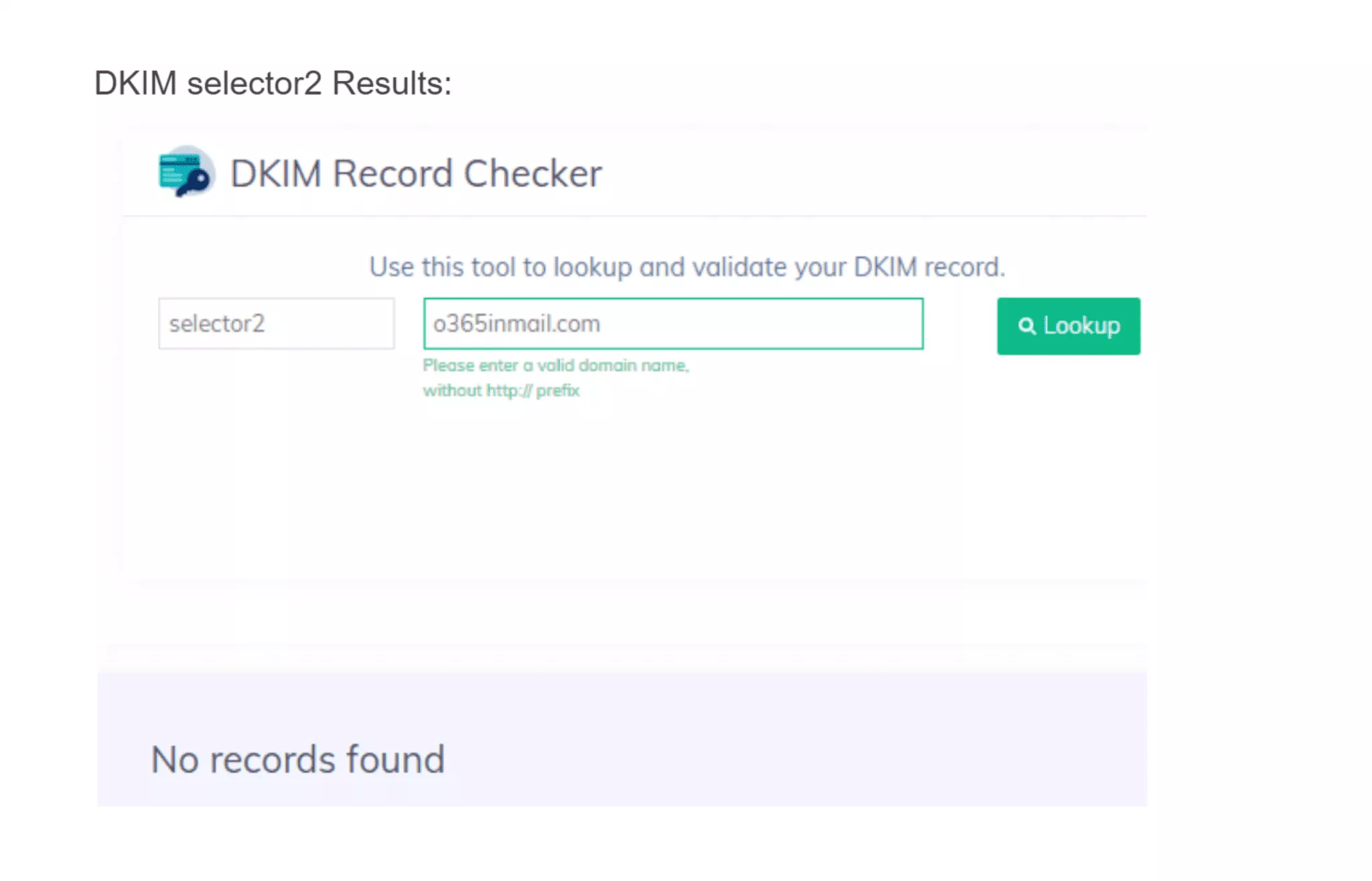 DKIMのselector2は機能していない